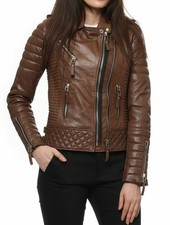 Giacca donna marrone vera