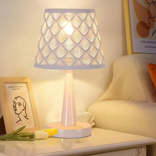 Bianco lampada tavolo con - tavolo,,