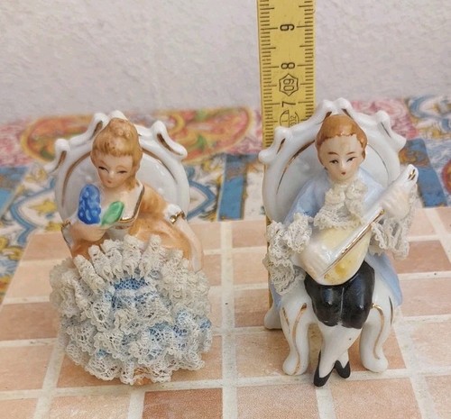 Coppia statuette dama - statuette,