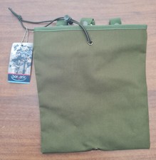 SACCA PORTA CARICATORI ESAUSTI DUMP POUCH SISTEMA A MOLLE BARBARIC VERDE 29X26CM