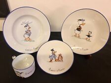 set piatto tazza ceramica bambino Enrico Maria Paperino Paperone,Walt Disney
