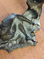 scultura bronzo firmata Murer