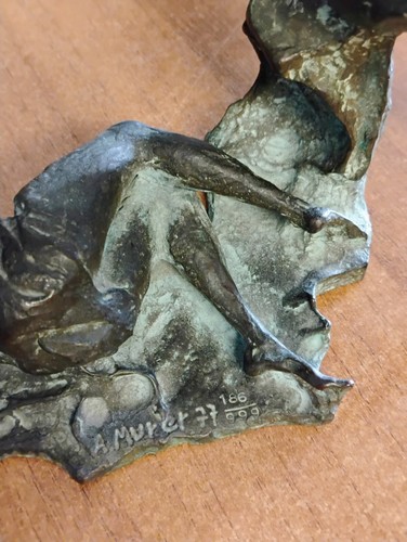 Scultura bronzo firmata murer - firmata,