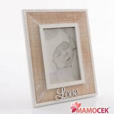 CORNICE Portafoto legno love 16x20 marrone bomboniera battesimo shabby