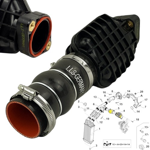 Tubo turbo aria - , di