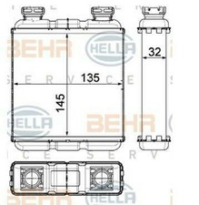 RADIATORE RISCALDAMENTO ABITACOLO SMART FORTWO (W451)
