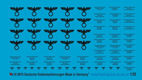 Decalcomanie peddinghaus 35 - peddinghaus, 1/35