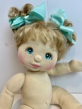 Bambola Mattel My Child Girl 1985 capelli biondi cenere, occhi d'acqua - per vestirti