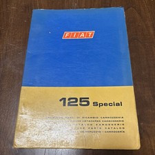 Fiat 125 Special Catalogo Ricambi 1970