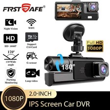 3 CAM DASHCAM PER AUTO TELECAMERA FULL HD DVR CAR VIDEO CAMERA 1080P RETROMARCIA