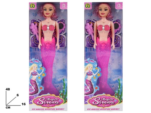 Bambola sirena gigante - sirena,