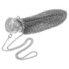  Borsa per borsetta antica di monete britanniche box vintage a gettoni con