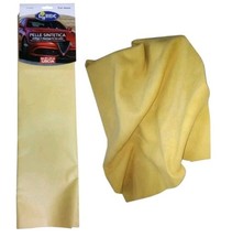 PELLE SINTETICA LISCIA PANNO MORBIDO PULIZIA AUTO CM 39X49 LAVA ASCIUGA