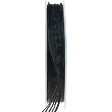 Nastro in organza strisce nere