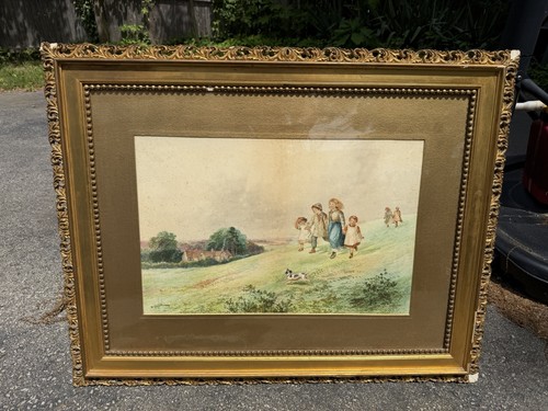 Antico quadro acquerello james - antico,
