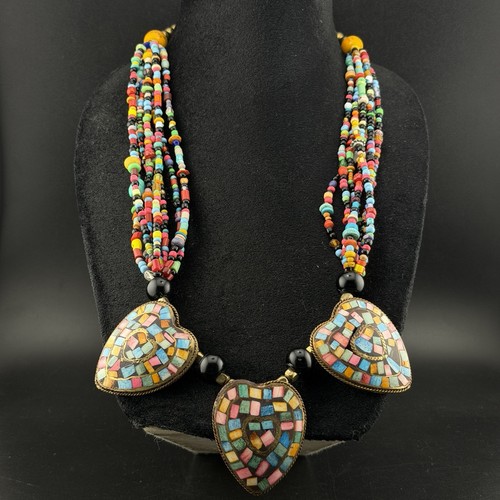 Collana perline multicolore - collana, di