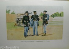 MILITARIA_MEDICINA_CROCE ROSSA ITALIANA_UNIFORMI D'EPOCA_BELLA STAMPA A COLORI