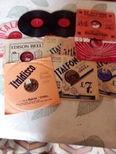 vendo n.14 dischi italfon anni50 78 giri diam20cm rari da collezione