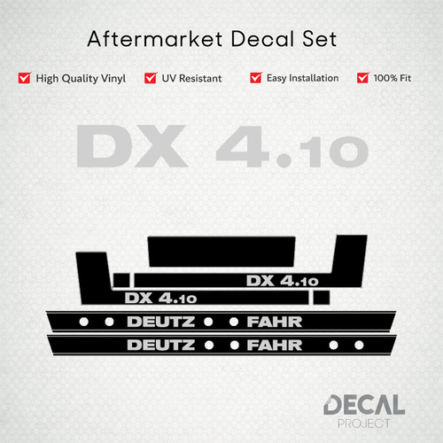 Deutz fahr decal kit - deutz-fahr, dx