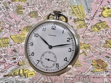 Longines Efco . Acciaio .  Calibro 37.93  Quasi Nos . 1950 . OROLOGIO TASCA