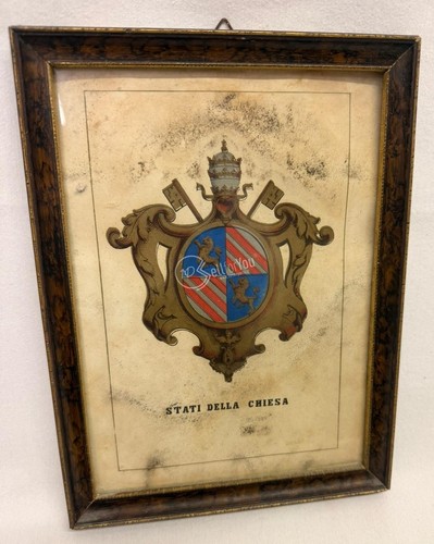 Quadro antica stampa - , stemma
