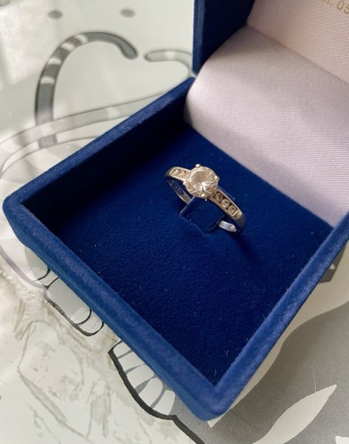Anello oro bianco 375 con - anello,