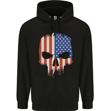 Felpa Uomo USA Skull America