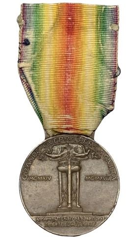 Medaglia italia vittorio - italia,