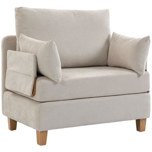 Homcom poltrona letto singola - homcom,