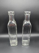 Set 2 Bottiglie Aceto Olio Acetiera Oliera In Vetro trasparente