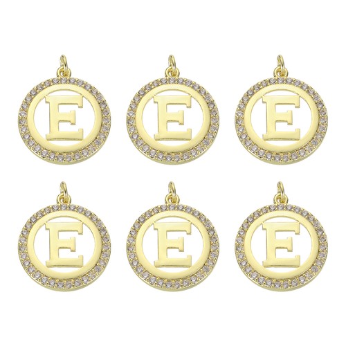 6pcs thong letter charm - 6pcs,