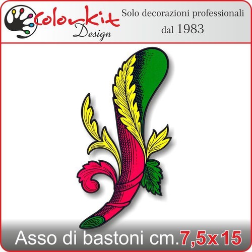 Adesivi auto asso di bastoni - adesivi,