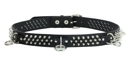 Cintura bondage con borchie - , a