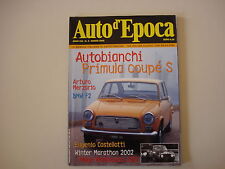 AUTO D'EPOCA 3/2002 AUTOBIANCHI PRIMULA COUPE'/BMW F2/RALLYE DI MONTECARLO 1972