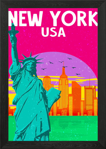 Poster new york con cornice - poster,