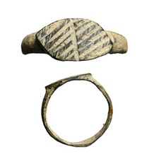 Anello antico romano bronzo