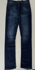 Jeans denim blu scuro per