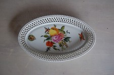 Herend Hungary handpainted - piatto - cestino - decorato a mano - fiore
