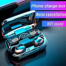 AURICOLARI Bluetooth TWS Wireless Headset Charge Box Phone Noise Cancelling Mic