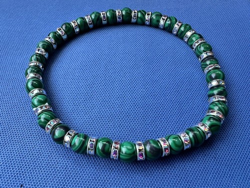 Bracciale uomo donna - donna, malachite