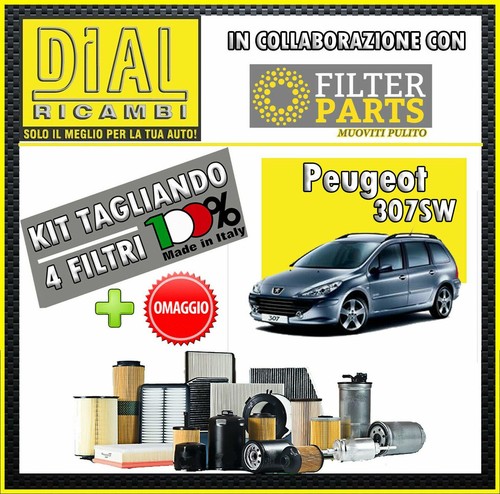 Kit tagliando 4filtri - kit, peugeot