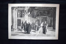 Case veccie e case nove, quadro del signor Saverio Altamura Incisione del 1882