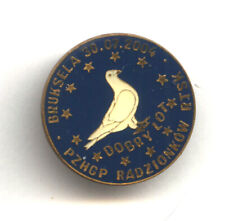 spilla distintivo racing piccioni allevatori - piccioni volanti Bruxelles - Radzionkow