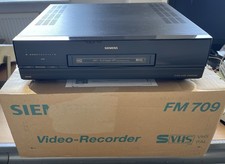 Videoregistratore SVS SIEMENS FM-709 S-Video + IMBALLO ORIGINALE, FB, BDA - dal rivenditore
