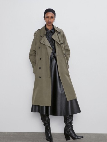 Zara giacca trench doppiopetto - giacca,