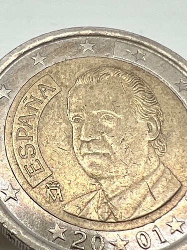 Moneta euro spagna 2001 juan - 2,