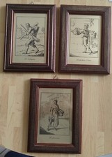  N. 3 QUADRETTI ARTI E MESTIERI CROMOLITOGRAFIA CREAZIONI ARTISTICHE SERIE ORO