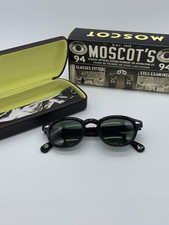 Occhiali da sole MOSCOT LEMTOSH SUN 46 acetato nero G15 per uomo dal Giappone