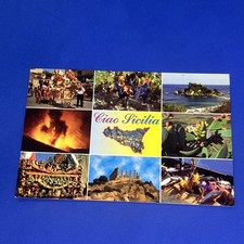 CIAO SICILIA CARTOLINA RICORDO