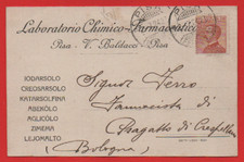 CARTOLINA COMMERCIALE PUBBLICITARIA N°61 LABORATORIO CHIMICO FARMACEUTICO PISA